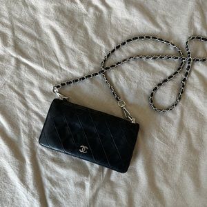 AUTHENTIC Chanel Wallet with Crossbody Chain